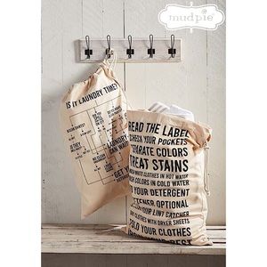 Mud Pie Instructional Laundry Bag
